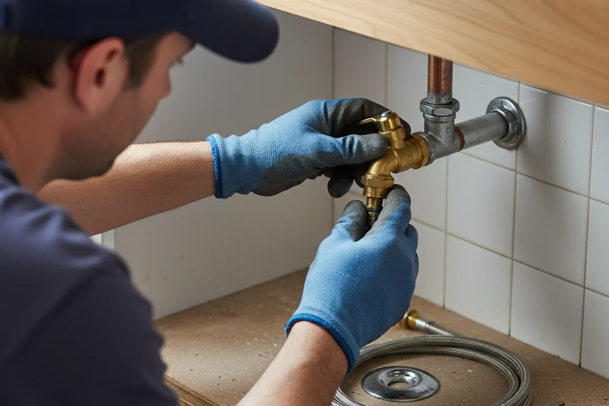 Shutoff valve and fitting work during Faucet and Fixture Repair in Cascadia